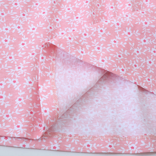 Mädchen Freizeitkleid mit floralem Design und Knopfdetails EB