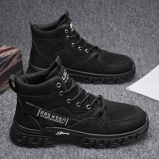 Herren robuste hochgeschnittene Utility-Boots mit Cordura-Einsätzen verstärkter Zehenkappe und stoßdämpfender Offroad-Sohle EB