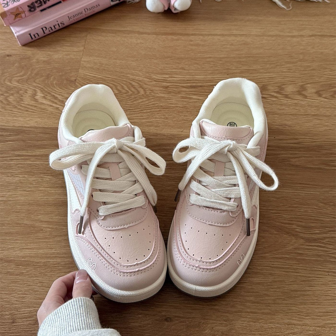 Damen Komfortable Sneakers mit atmungsaktiver Mesh-Decksohle und modischen Akzenten EB