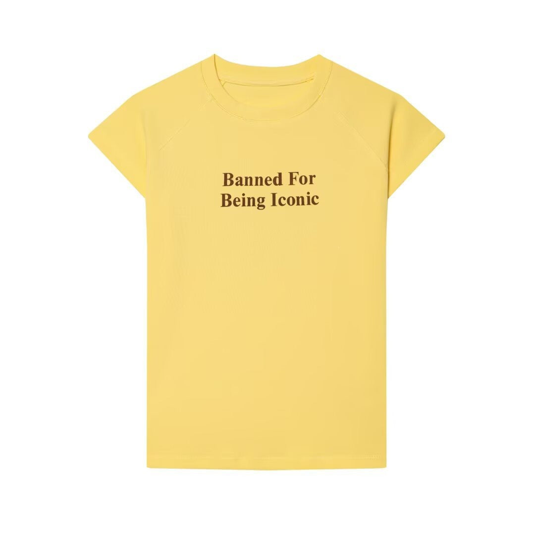 Damen T-Shirt mit modernem Schriftzug und lässigem Schnitt EB