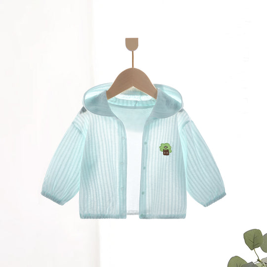Unisex nan leichte Kapuzen-Sonnenschutz-Windjacke mit elastischen Bündchen EB