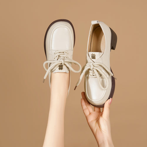 Damen Elegante Schnürschuhe mit komfortablem Blockabsatz EB