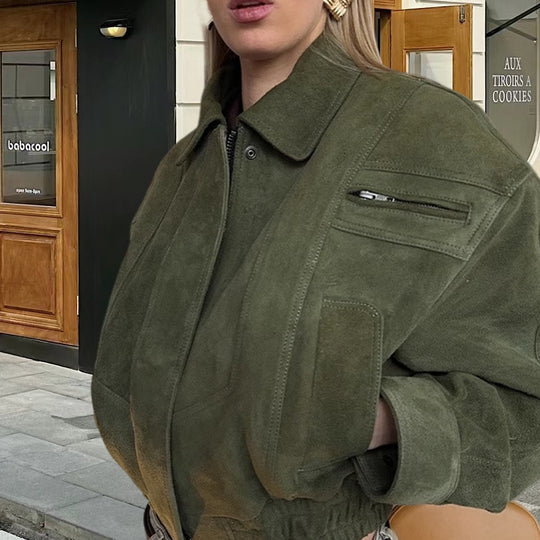 Damen Übergangsjacke im aufregendem Oversized-Design mit eleganten Details EB