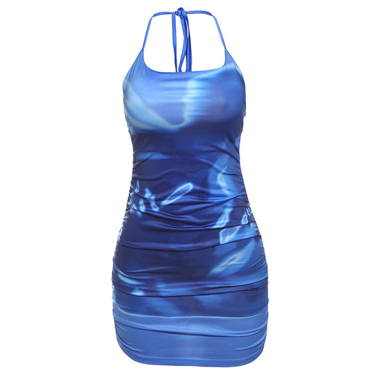 Damen Kurzkleid mit raffinierten Rüschendetails und atmungsaktivem Material EB