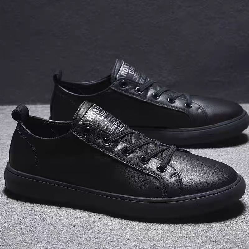 Herren Casual-Leder Sneakers mit rutschfester Sohle und atmungsaktivem Innenfutter EB