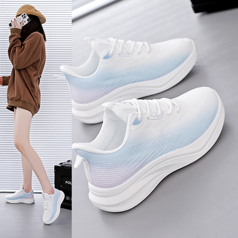 Damen sportliche Sneakers mit atmungsaktivem Obermaterial und komfortabler Dämpfung EB