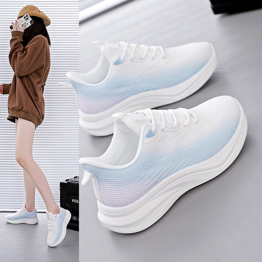Damen sportliche Sneakers mit atmungsaktivem Obermaterial und komfortabler Dämpfung EB