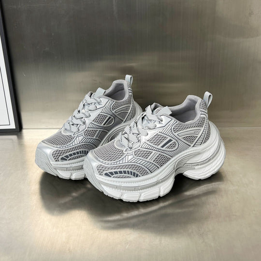 Damen Lauf-Sneaker mit atmungsaktiver Mesh-Oberfläche und stoßdämpfender Sohle EB