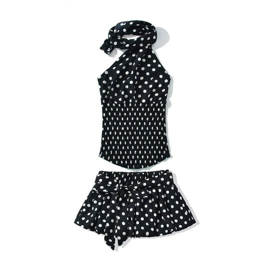 Damen Rock mit elastischer Taille und eleganten Bindebändern EB