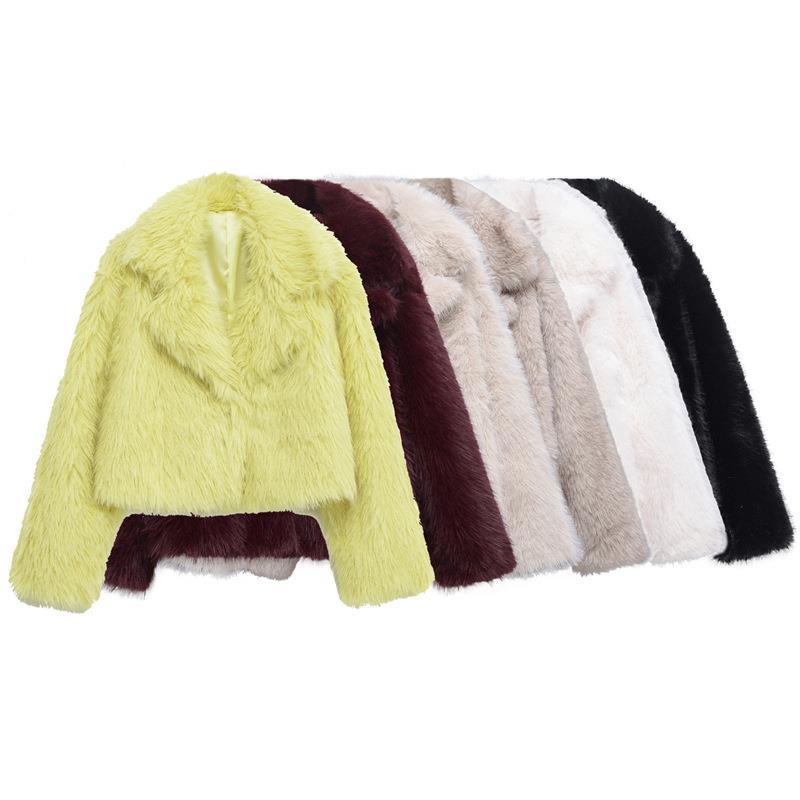Damen modischer Fellblazer EB