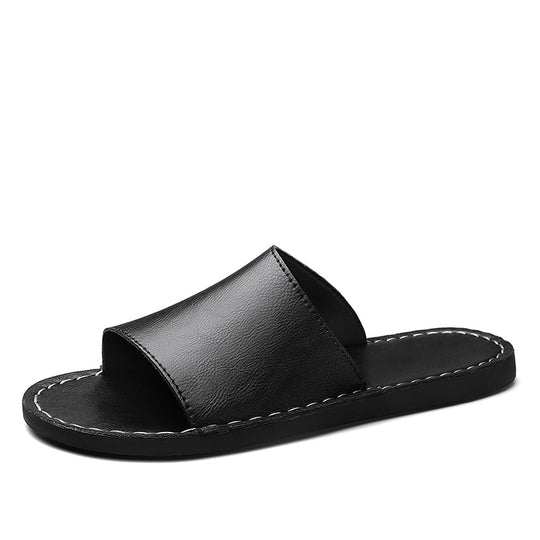 Herren Elegante und bequeme Leder-Sandalen mit verstellbarem Riemensystem EB
