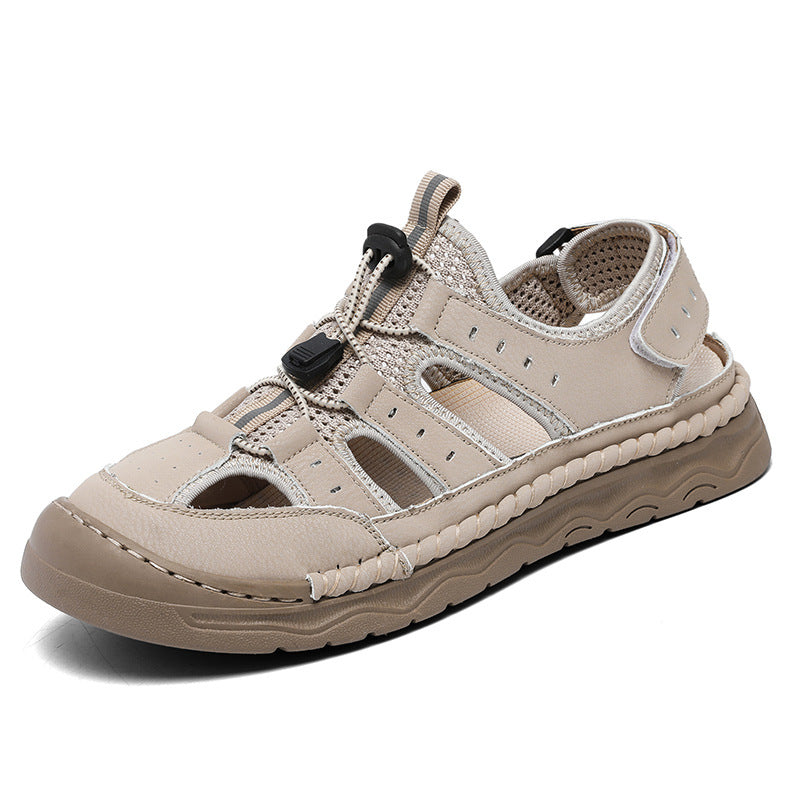 Herren Bequeme Outdoor-Sandalen mit verstellbarem Riemensystem und rutschfester Sohle EB