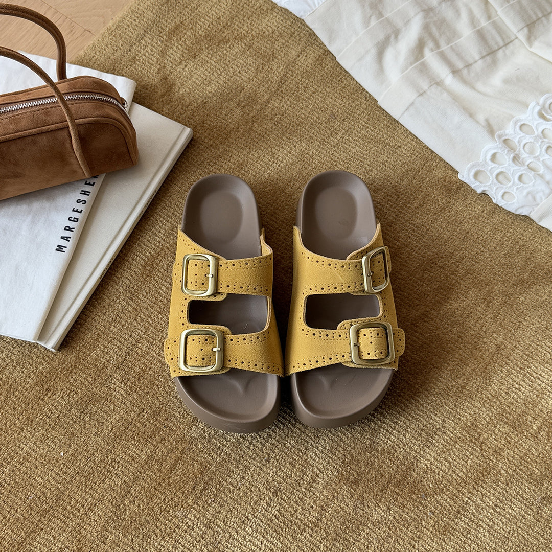 Damen Bequeme Clogs mit modischem Riemendesign und atmungsaktiver Innensohle EB