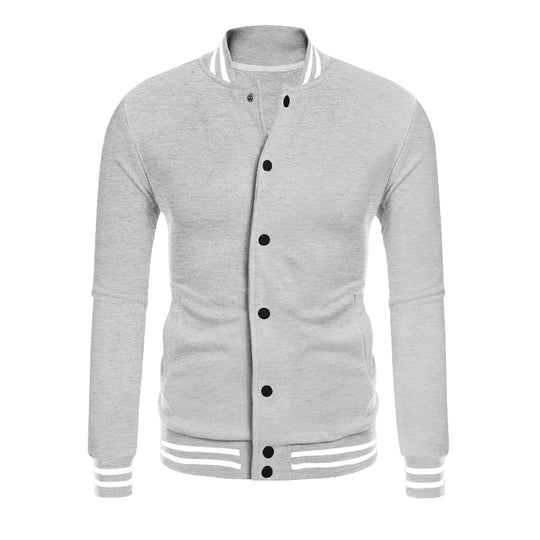 Herren Sportjacke mit kontrastierenden Bündchen und modernen Druckknöpfen EB