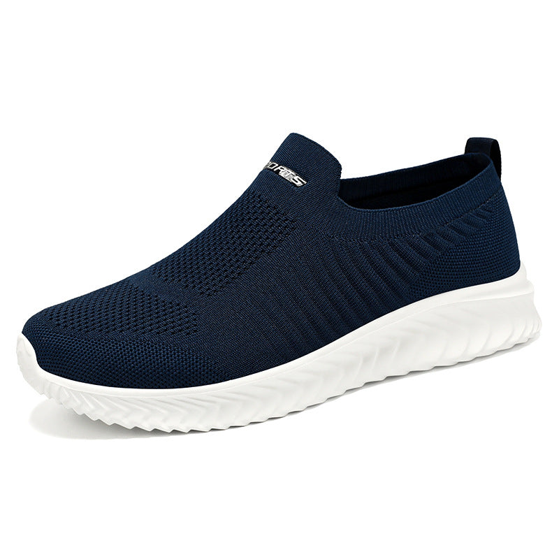 Damen Komfortable Sneaker mit elastischem Strickoberteil und rutschfester Sohle EB