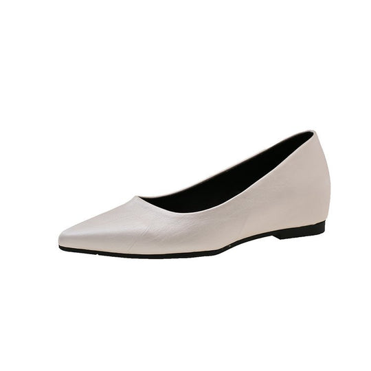 Damen modische spitze Ballerinas aus hochwertigem Leder EB