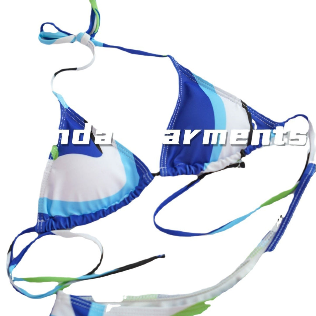 Damen Bikini-Set mit modischem Wickelrock und sportlichem Oberteil EB