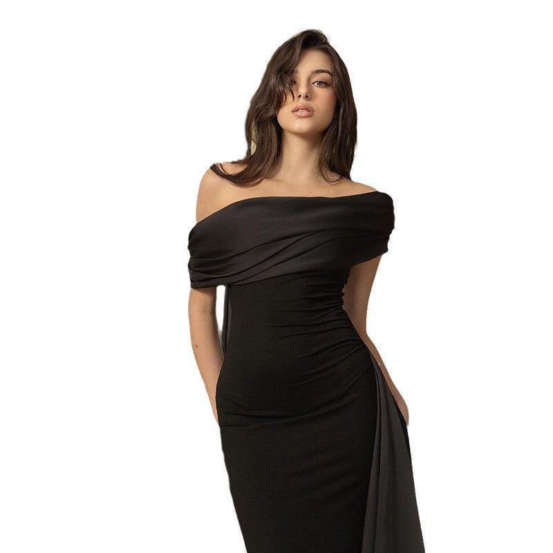 Damen Abendkleid mit elegantem Off-Shoulder-Design und figurbetontem Schnitt EB