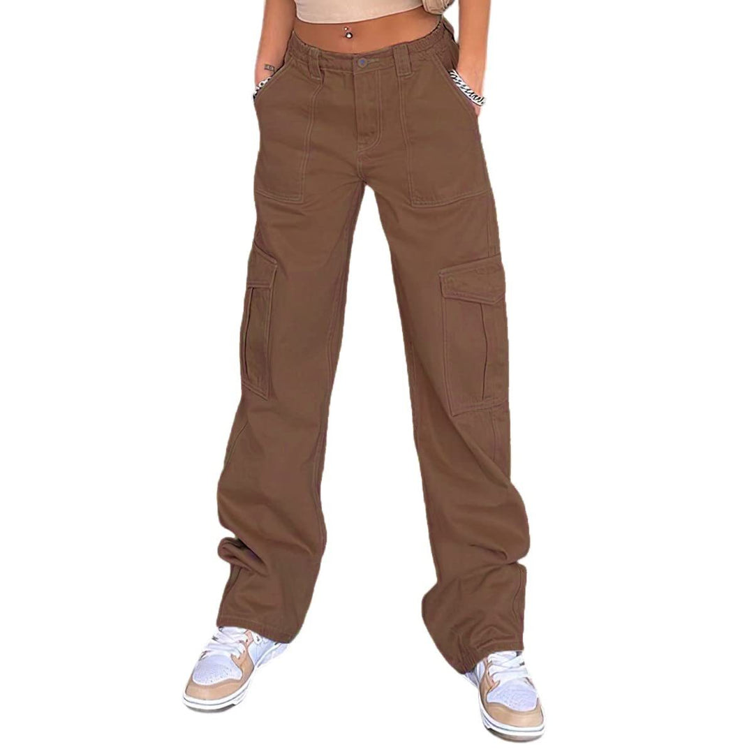 Damen Cargo-Hose mit lässigem Schnitt und praktischen Seitentaschen EB