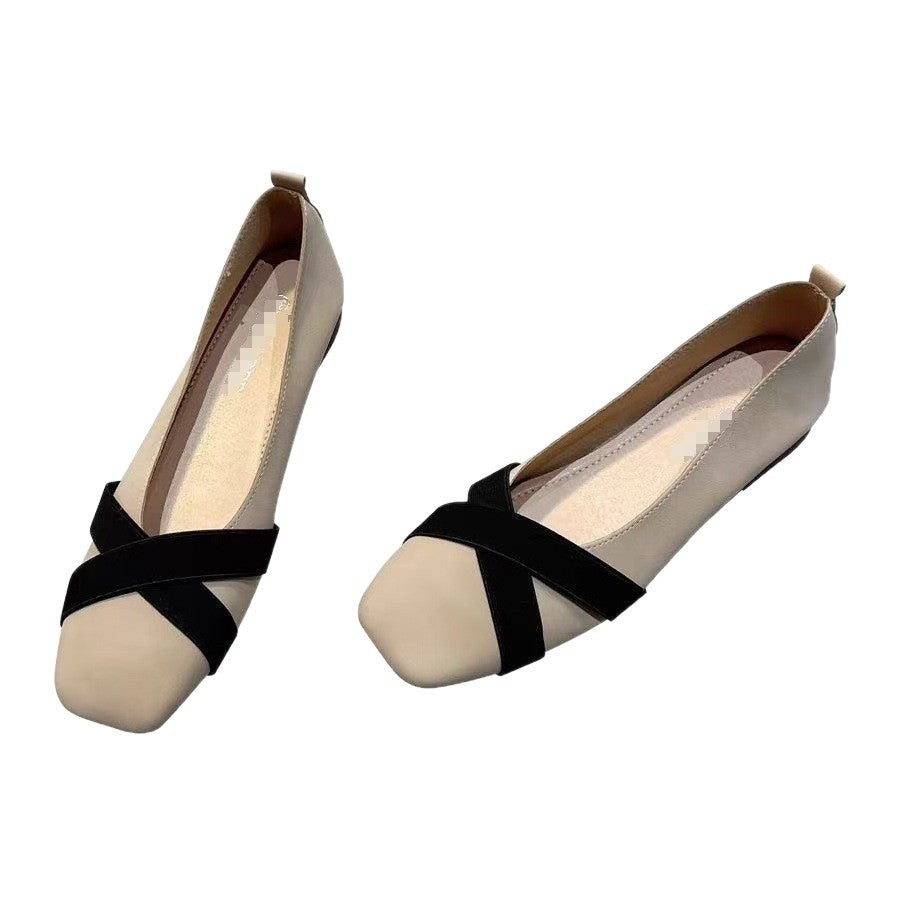 Damen elegante Ballerinas mit modischem Kreuzriemen EB