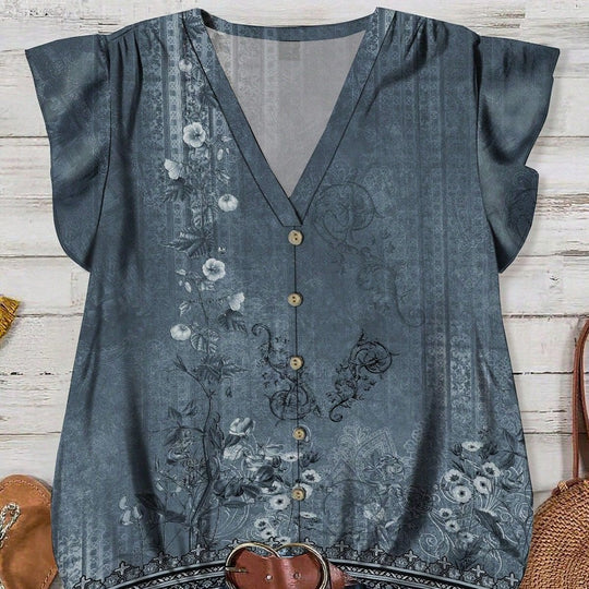 Damen Bluse mit floralem Muster EB