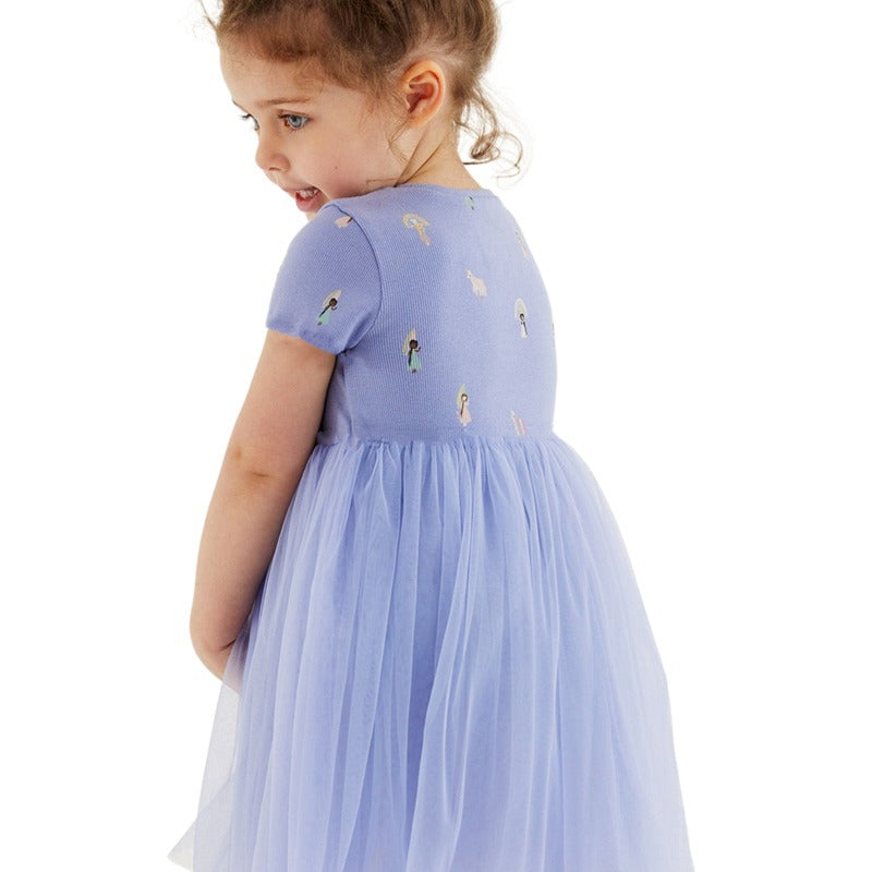 Mädchen Tüll Kleid mit tierischen Applikationen EB