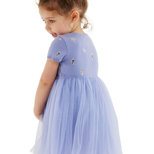 Mädchen Tüll Kleid mit tierischen Applikationen EB