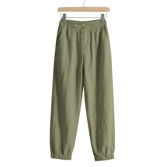Damen lässige Freizeithose mit lockerem Schnitt und elastischem Bund EB