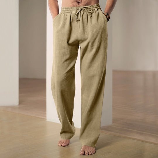 Herren Bequeme Freizeithose mit elastischem Bund und seitlichen Eingrifftaschen EB