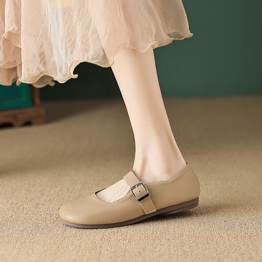 Damen Ballerinas mit verstellbarem Riemen und angenhmem Innenfutter EB