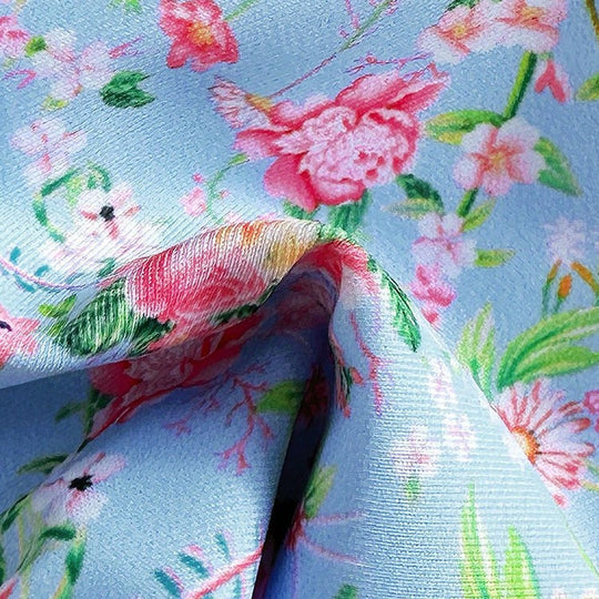 Damen Triangel-Bikini-Set mit floralen Rüschendetails und verstellbaren Trägern EB