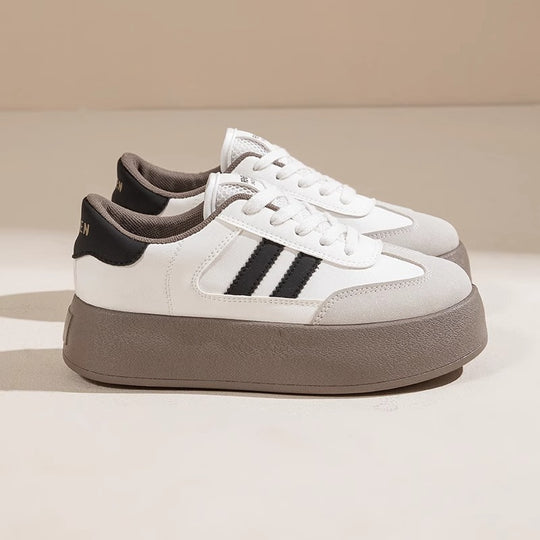 Damen Plattform-Sneaker mit trendigem Design und hochwertiger Oberflächenstruktur EB
