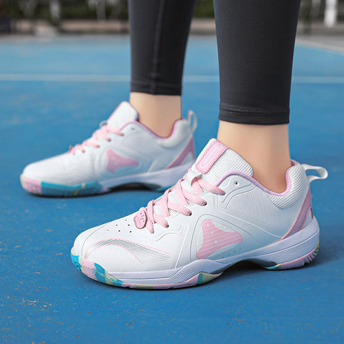 Damen Sportliche Badminton-Sneaker mit dämpfender Sohle und atmungsaktivem Obermaterial EB