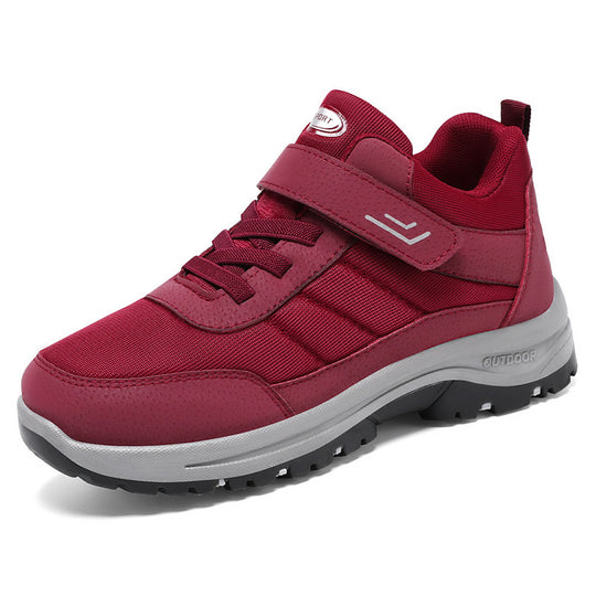 Herren nan multifunktionaler Trekking-Walking-Sneaker mit Klett- und Schnürsystem, stoßdämpfender EVA-Zwischensohle und tiefprofilierter Trailsohle EB