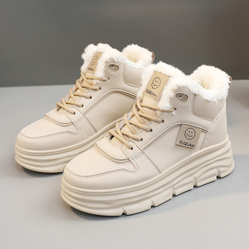 Damen Chunky Winter Sneakers mit kuscheligem Innenfutter und rutschfester Sohle EB