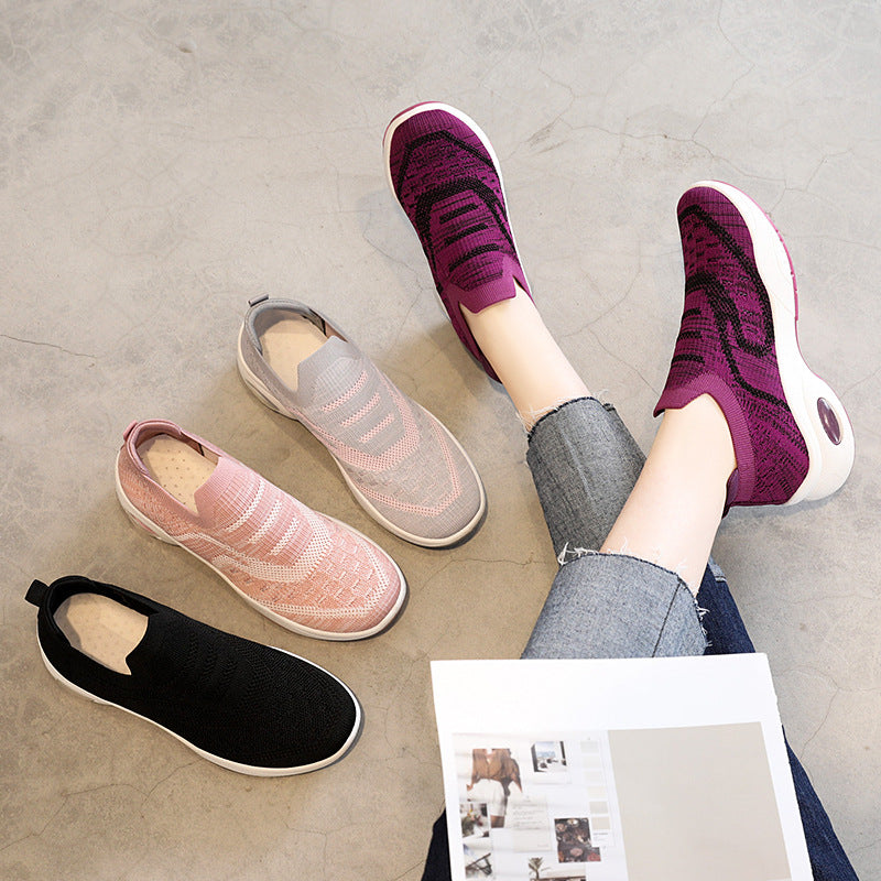 Damen Sportliche Slip-On Sneakers mit Air Cushion Technologie EB