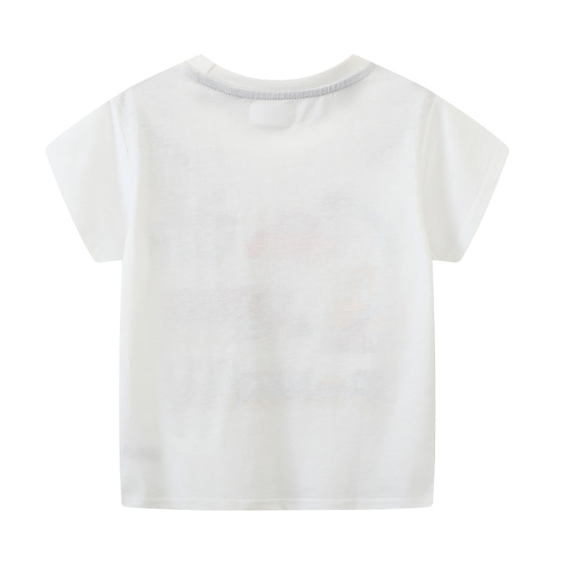 Jungen T-Shirt mit lustigem Fahrzeugmotiv EB