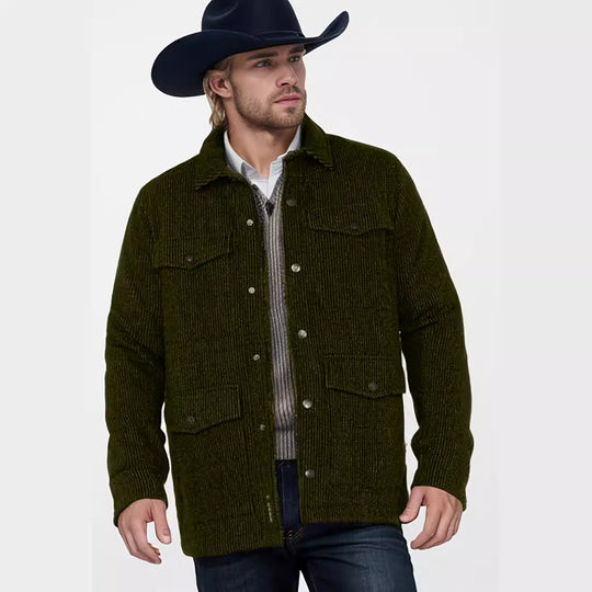 Herren komfortable und strapazierfähige Baumwolljacke mit praktischen Taschen EB