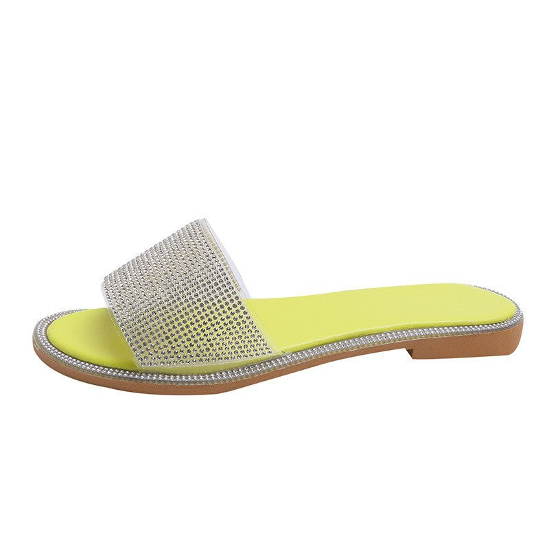 Damen Luxus Hausschuhe mit Strass-Details EB