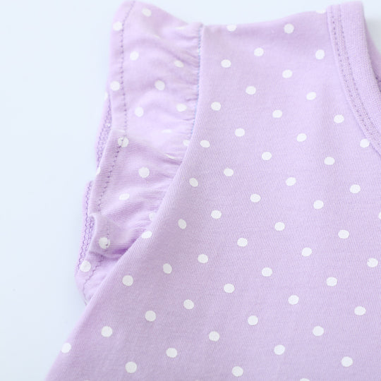 Mädchen Baumwollkleid mit bezaubernden Einhorn-Applikationen EB