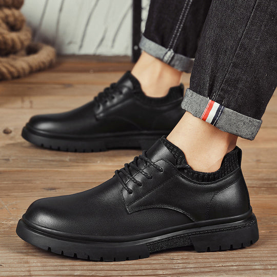 Herren Elegante Schnürschuhe mit rutschfester Sohle und atmungsaktivem Innenfutter EB