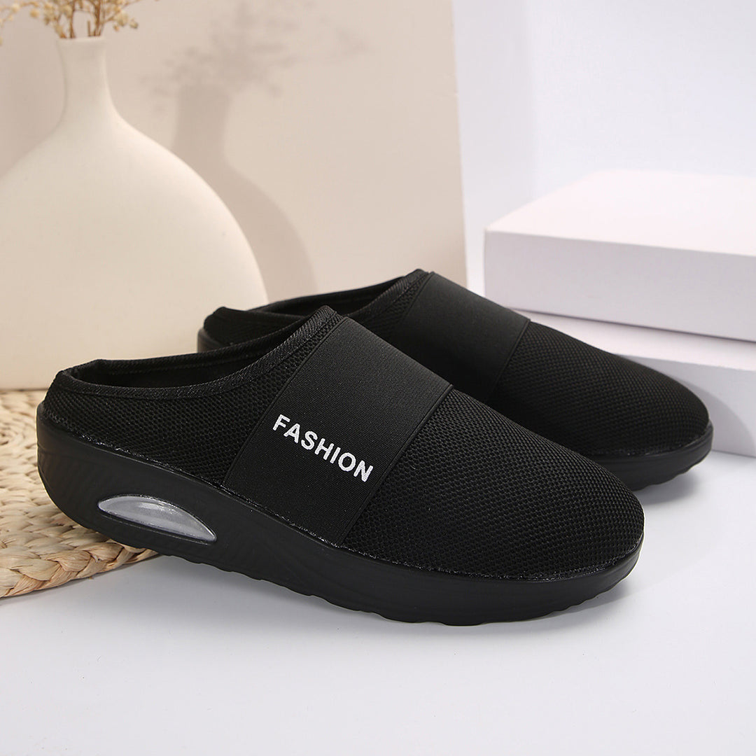 Damen Bequeme Slip-On Clogs mit atmungsaktiver Mesh-Oberfläche und flexibler Sohle EB