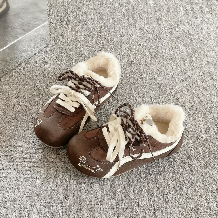 Damen Sportliche Sneakers mit kuscheligem Innenfutter und robustem Obermaterial EB