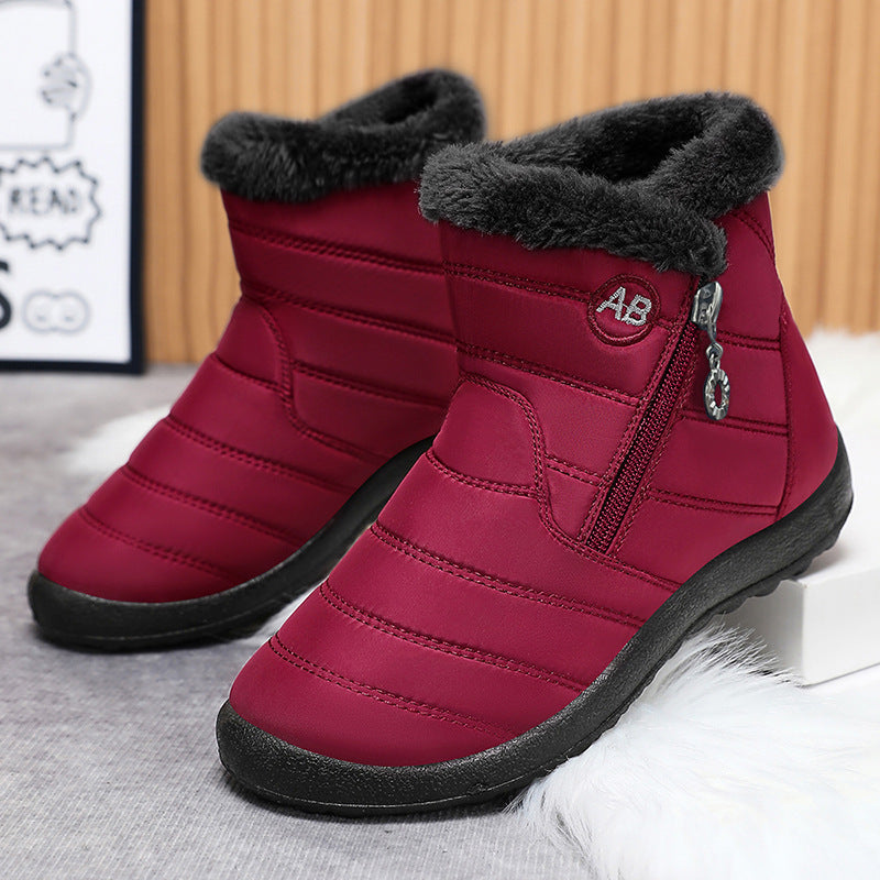 Damen Isolierte Winterstiefel mit rutschfester Sohle und praktischem Reißverschluss EB