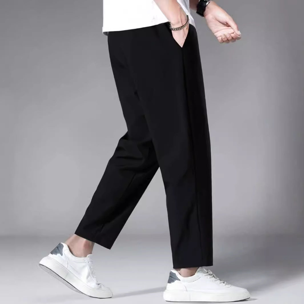 Herren elegante Relaxed-Fit Hose EB