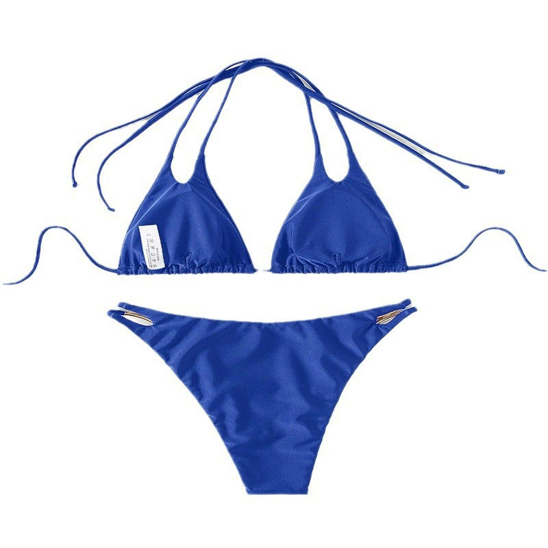 Damen Triangel-Bikini mit eleganten Binde-Details EB