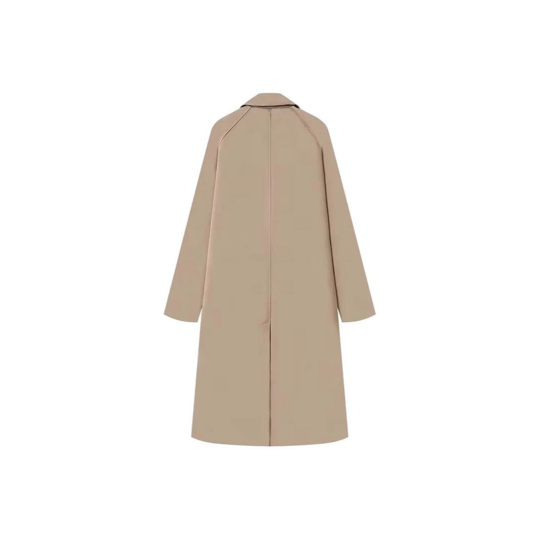 Damen modische Übergangsjacke mit elegantem Stehkragen und praktischen Knopfdetails EB