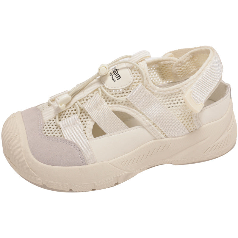 Damen Sportliche Sandalen mit atmungsaktiver Oberfläche und elastischem Schnürsystem EB
