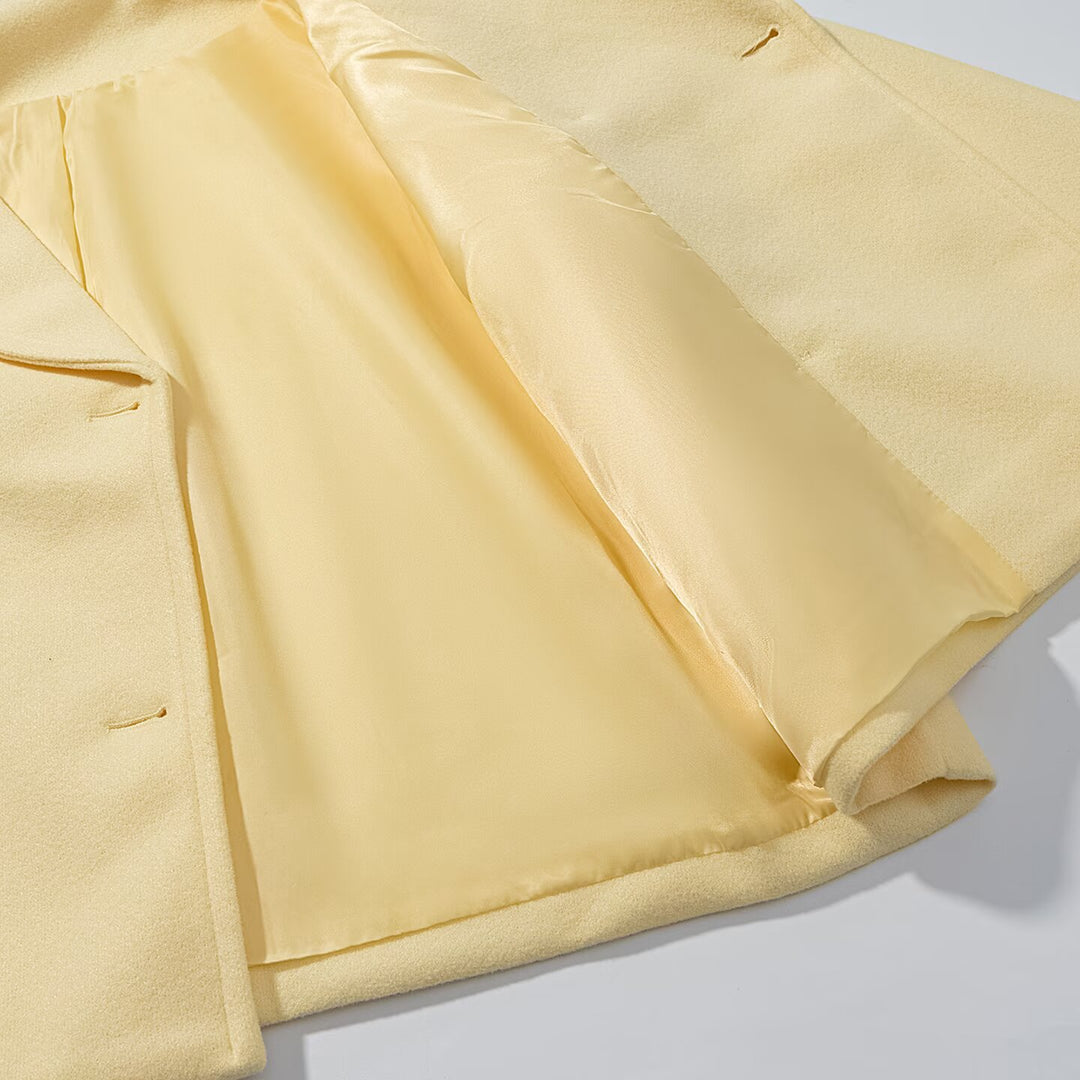 Damen elegante Übergangsjacke mit doppelter Knopfleiste und weichem Obermaterial EB
