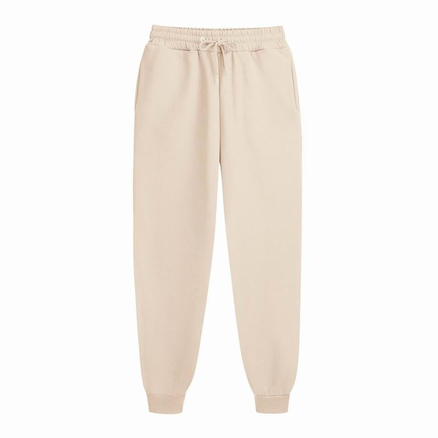 Damen Bequeme Sporthose mit elastischem Bund und Seitentaschen EB